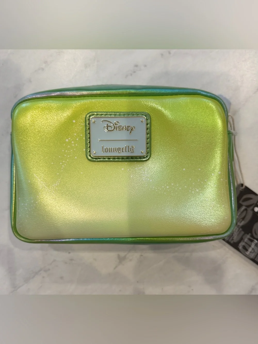NWT Loungefly Disney Tinker Bell Iridescent Cosmetic Bag BoxLunch Exclusive